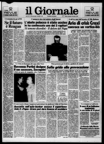 Il giornale : quotidiano del mattino